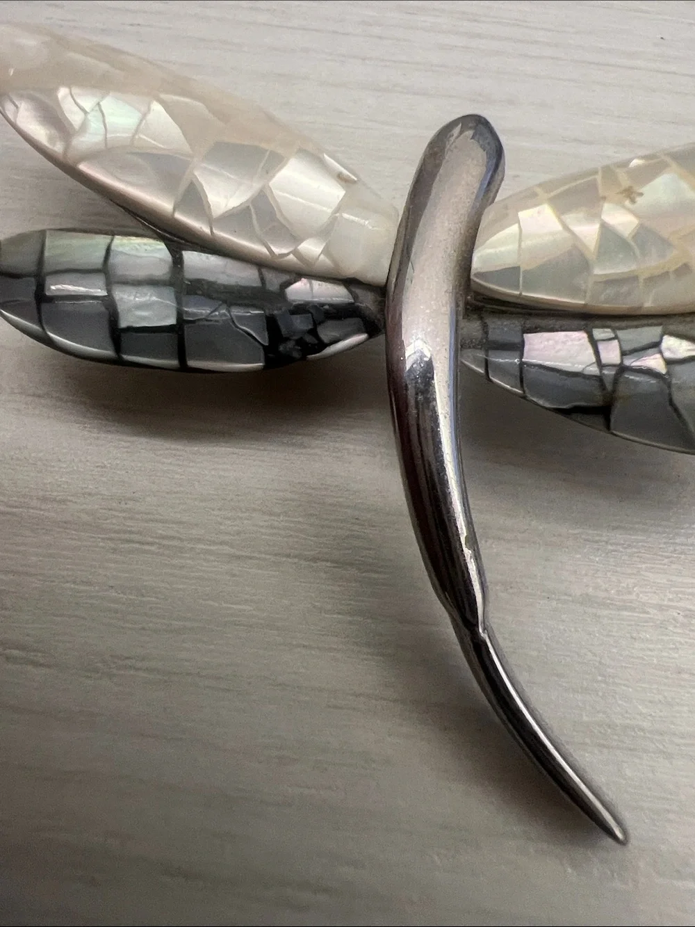 Vintage Silver Leaf Brooch Pin